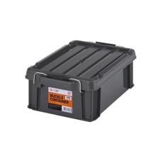 【EA506AB-37AA】450x295x159mm 収納ケース(バックル付/チャコールグレー)