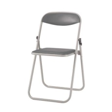 【EA956XA-156】455x437x740mm 折り畳み椅子(塗装脚/グレー)