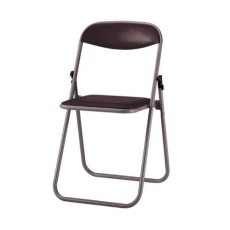 【EA956XA-157】455x437x740mm 折り畳み椅子(塗装脚/ダークブウン)
