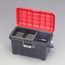 【EA505-20】463x248x262mm 収納ケース(レッド/ブラック)