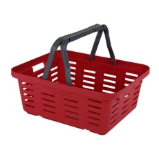 【EA505AS-27】465x385x185mm バスケット(赤/3個)