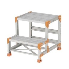 【EA903BW-21】500x400mm/ 0.5m 作業台(グレーチング/アルミ合金)