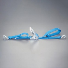 【EA982ST-30A】50mmx10.0m/1010kg ベルト荷締機(両端フック型)