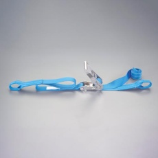 【EA982SD-30A】50mmx10.0m/764kg ベルト荷締機(両端アイ/SUS)