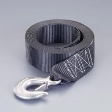 【EA989SE-21】50mmx6m ハンドウィンチ用ストラップ(ステンレスフック付)