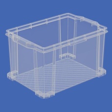 【EA506LF-7】532x369x306mm/44.1L 収納ボックス(透明)