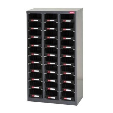 【EA957F-4A】533x265x937mm/3列10段 パーツキャビネット