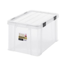 【EA506LA-43CA】579x386x325mm 収納ケース(バックル付/クリア/3個)