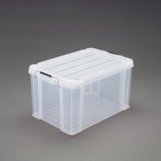 【EA506AB-46A】580x385x320mm 収納ケース(バックル付/クリア)