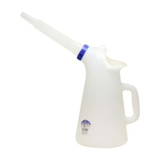 【EA991BC-75】5L オイルジョッキ(ふた・網・ロングノズル付)