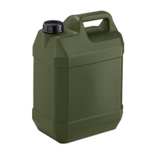 【EA508AT-332B】5L ポリタンク(遮光性/モスグリーン/ノズル無/5個)