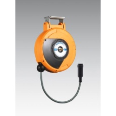 【EA124BK-21】6.5mmx10m エアーホースリール(自動巻取/ソフトホース)