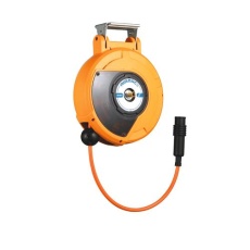 【EA124BK-26】6.5mmx10m エアーホースリール(自動巻取/ブレーキ付)