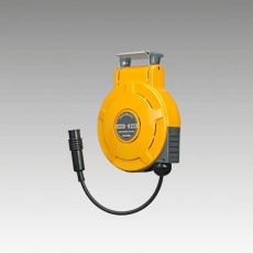 【EA124BK-46】6.5mmx10m エアーホースリール(自動巻取/難燃性)