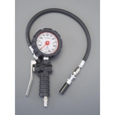 【EA123CH-11B】60- 600kPa タイヤゲージ＆チャック(乗用車・バン用)