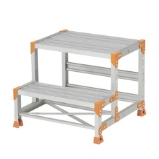 【EA903BW-22】600x400mm/ 0.5m 作業台(グレーチング/アルミ合金)