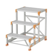 【EA903BW-31】600x400mm/0.75m 作業台(グレーチング/アルミ合金)