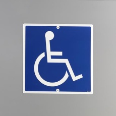 【EA983AE-44】600x600mm 構内道路標識[身障者]