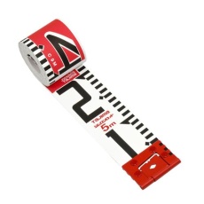 【EA720MC-85A】60mmx 5m 測量テープ(横目盛20cm赤白)