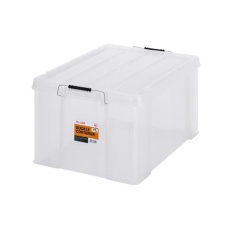 【EA506AB-48BA】624x450x330mm 収納ケース(バックル付/クリア/3個)