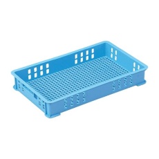 【EA506AB-235】681x421x107mm/22.5L コンテナ(ライトブルー)