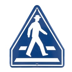 【EA983AE-46】685x600mm 構内道路標識[横断歩道]