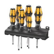 【EA560EX-605】6本組 [＋－]ドライバー(手元六角/ホルダー付)