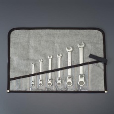 【EA684RD-1】6本組 ラチェット片目片口スパナ(首振型/ロック付)