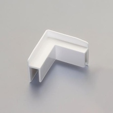 【EA911BG-12】70x70mm プラダン用コーナー(SxW・R用/白/2個)