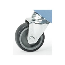 【EA986CW-102】75x25mm 自在キャスター(ソリッドゴム)