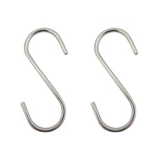 【EA638DW-102】75x3.2mm Sフック(ステンレス製/2個入)