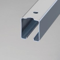 【EA970A-114】75x56mm/2.73m(4号) トラックレール(スチール)