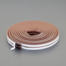 【EA944KD-329】7x 10mmx 6m 戸あたりクッションテープ(V型/茶)