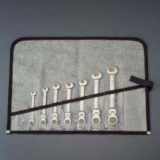 【EA684RC-2】7本組 ラチェット片目片口スパナ(首振型)