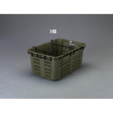 【EA506AB-19E】808x553x370mm/119.6L コンテナ(OD/5個)