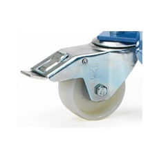 【EA986CW-105】80x35mm 自在キャスター(ブレーキ付/ポリアミド)