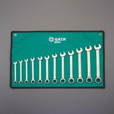 【EA684RB-3】8-19mm/12本組 ラチェット片目片口スパナセット