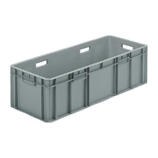 【EA506AF-311】838x335x241mm/54.1L 軽量コンテナ(ライトグレー)