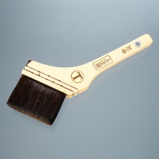 【EA109LA-86】84mm 油性用筋違刷毛(馬毛/上塗用)