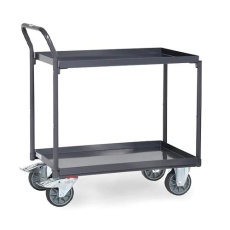 【EA520BE-57】850x500mm/400kg 運搬車(ESD/二段/ブレーキ付)