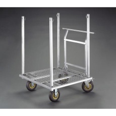 【EA520DB-30】850x850mm タイヤ付フレコンスタンド