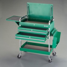 【EA683ZE-2】880x416x1029mm ツールカート(二段引出し)