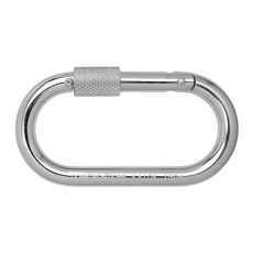 【EA638JW-12】89x36x10mm カラビナ(スチール製/安全環付)