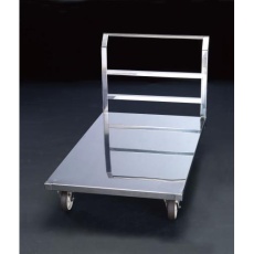 【EA520BS-11】900x600mm/500kg 運搬車(ブレーキ付/ステンレス製)