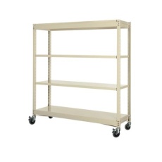 【EA976DS-90C】900x600x1200mm/150kg/4段 スチール棚/キャスター付