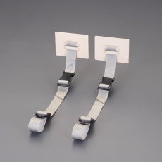 【EA979D-178】90x70mm 転倒防止プレート(ラック用/バックル付/2個)
