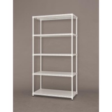 【EA976AL-101】910x460x1785mm カラーパンチングラック(ホワイト)