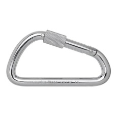 【EA638JW-22】94x40x10mm カラビナ(スチール製/安全環付)