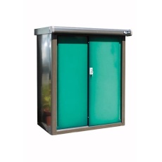 【EA955CD-1】955x560x1120mm 収納庫(グリーン)