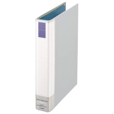 【EA762CL-211】A4/S型 両開きパイプ式ファイル(300枚/グレー)